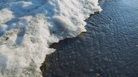 Snow melting 5 Stock Footage 124893184