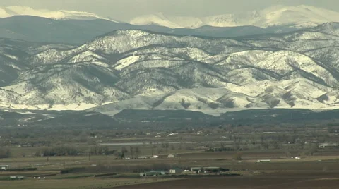 Snow Melting on Mountainside Stock Footage 54752921