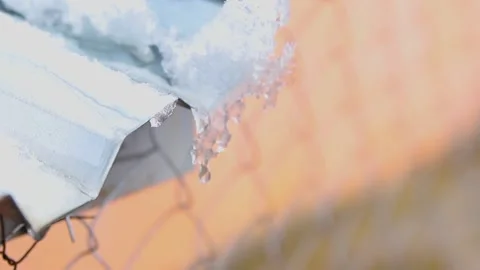 The snow melts in spring. Stock Footage 171623628
