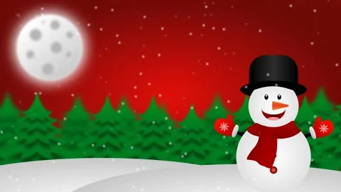 Snow men in happy mood Video stock 222939862