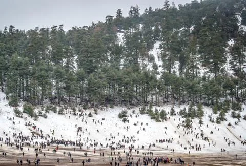 Snow on michlifen Stock Photos