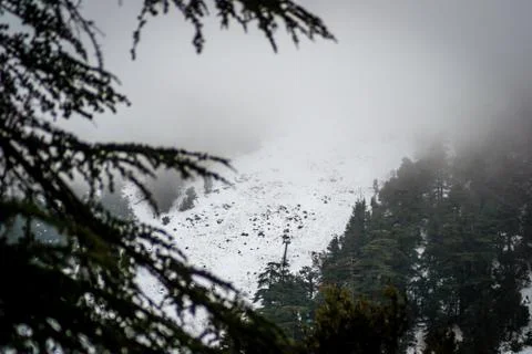 Snow on michlifen Stock Photos