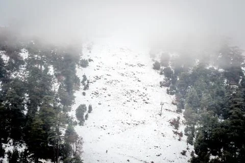 Snow on michlifen Stock Photos