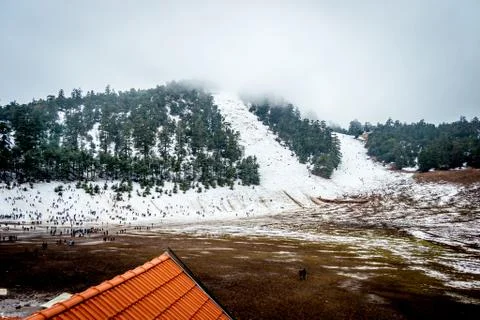 Snow on michlifen Stock Photos