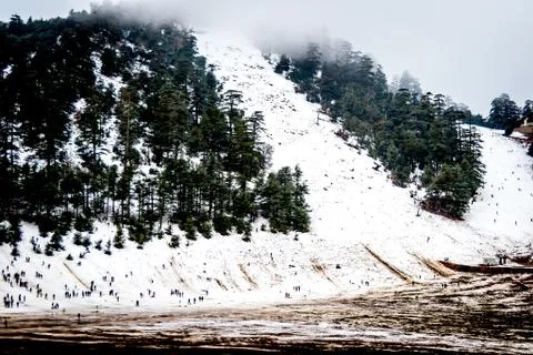 Snow on michlifen Stock Photos