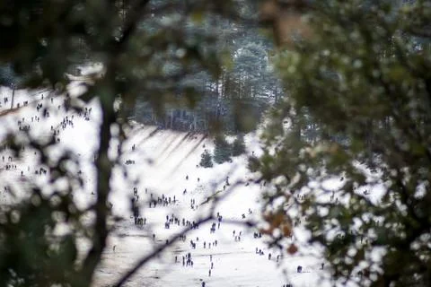 Snow on michlifen Stock Photos