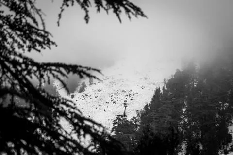 Snow on michlifen Stock Photos