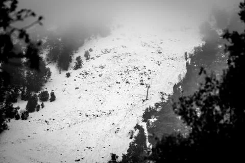 Snow on michlifen Stock-Fotos