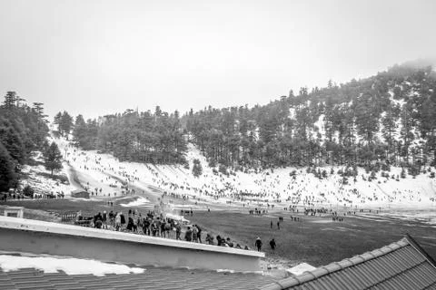 Snow on michlifen Stock Photos