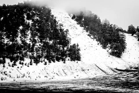 Snow on michlifen Stock Photos