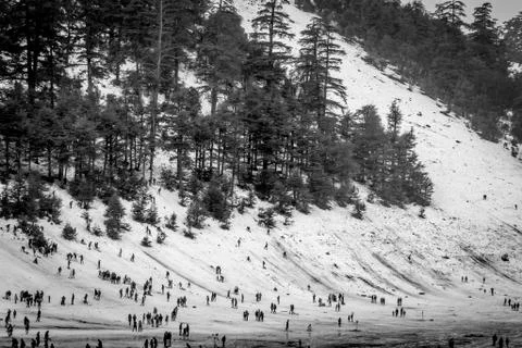 Snow on michlifen Stock Photos