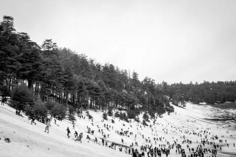 Snow on michlifen Stock Photos