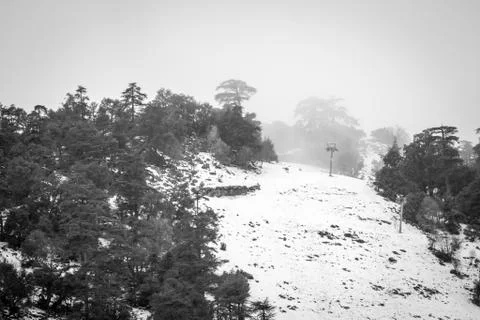 Snow on michlifen Stock Photos