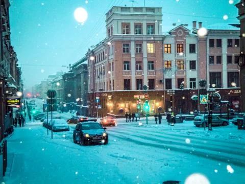 Snow in Minsk Stock Photos
