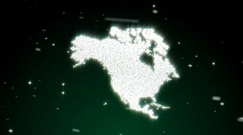 Snow morph continents Video stock 569976