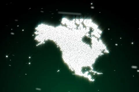 Snow morph continents NTSC Video stock 586323