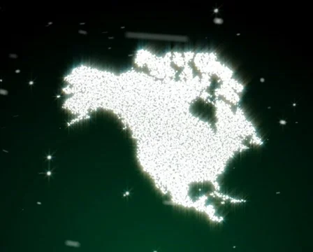 Snow morph continents PAL Video stock 586322