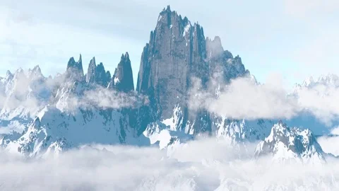 Snow mount time lapse Stock Footage 70800372