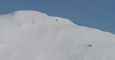 Snow On Mountain, 8K Video stock 332892273