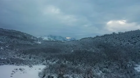 Snow Mountain Aerials Video stock 147167680