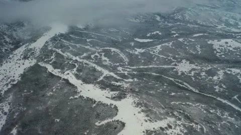 Snow Mountain Aerials Video stock 147167966