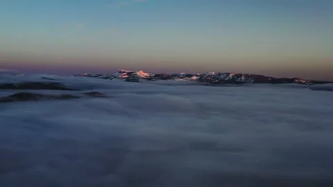 Snow Mountain Dawn Stock Footage 184614319