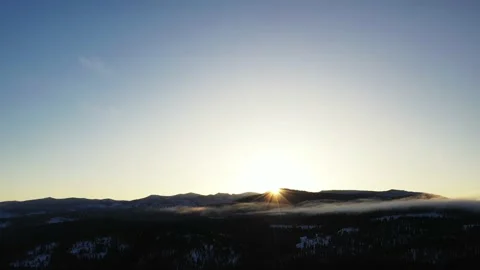 Snow Mountain Dawn Stock Footage 186262234