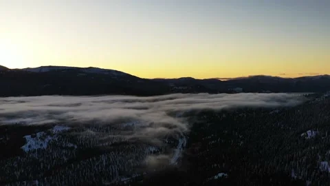 Snow Mountain Dawn Stock Footage 186361067