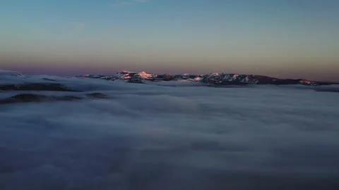 Snow Mountain Dawn Stock Footage 186361076