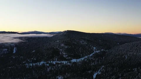 Snow Mountain Dawn Stock Footage 186364982