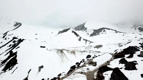 Snow Mountain Drone Video Video stock 122123469