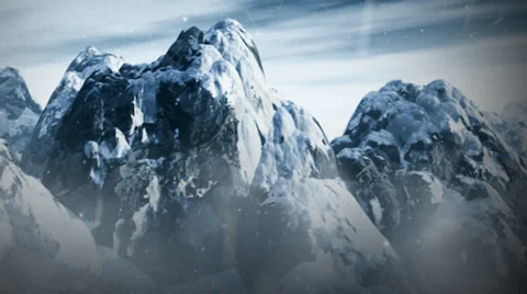 Snow mountain Stock Footage 36585167