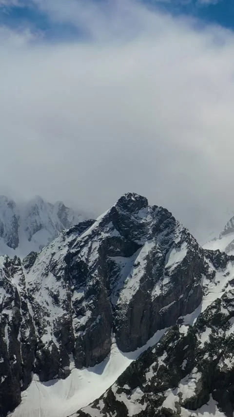 Snow Mountain Landscape Stock Footage 288013720