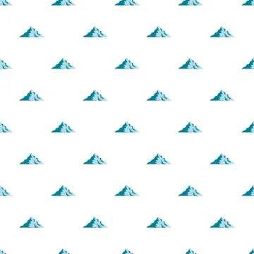 Snow mountain pattern seamless Stock Illustration