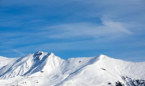 Snow mountain Stock Photos