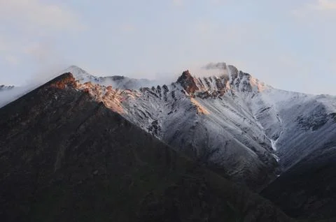 Snow mountain Stock Photos