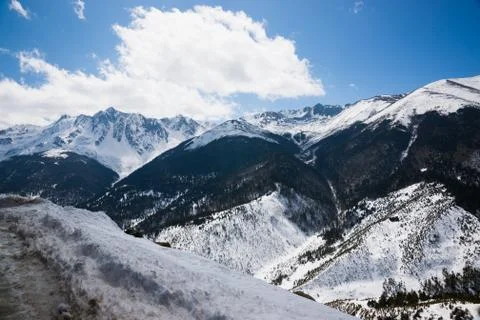 Snow mountain Stock Photos