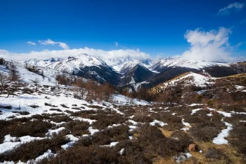 Snow mountain Stock Photos