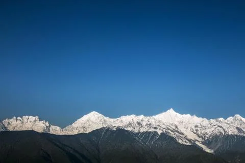Snow mountain Stock Photos