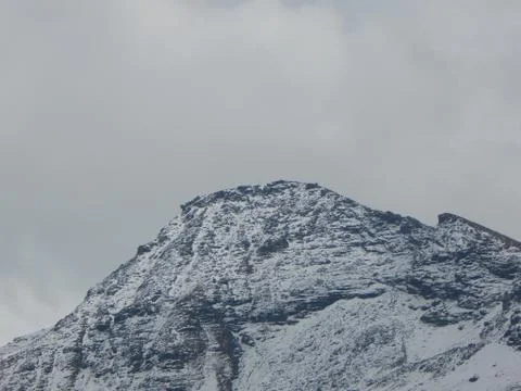 Snow in Mountain Stock Photos