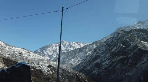 Snow mountain Foto stock