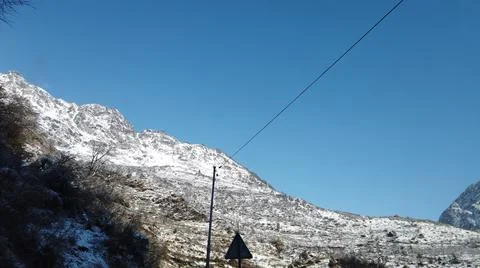 Snow mountain Foto stock