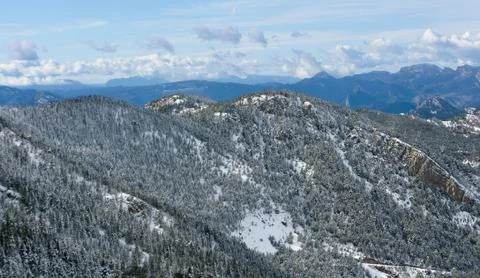 Snow mountain pyrenees Stock Photos