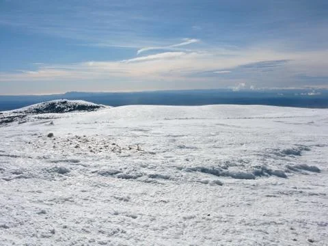 Snow mountain pyrenees Stock Photos