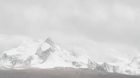 Snow mountain - time lapse Video stock 1038589