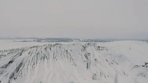 Snow mountains aero 3 Stock Footage 107050804