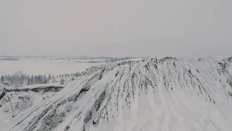 Snow mountains aero 5 Stock Footage 107050813