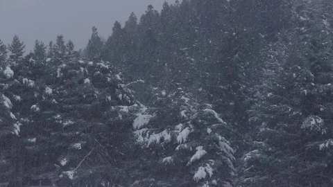 Snow in the mountains Video stock 70851295