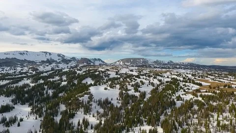 Snow on the mountains Stock Footage 98836427