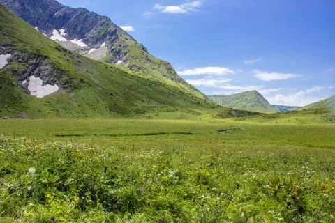 Snow in the mountains Stock Photos